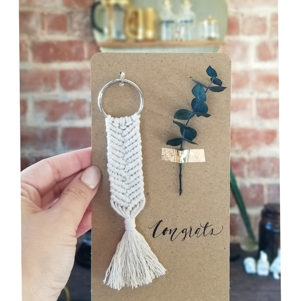 Handmade macrame keychains